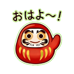 Mr. Daruma - Daily Chat Stickers