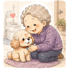 Dementia Care Stickers: Grandma & Dog