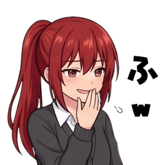 Cheerful Schoolgirl Daily Life Stickers