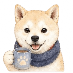 Happy the Shiba Inu -Cozy Words