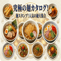 Noodle Lovers: Realistic Food Stickers