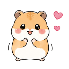 Hamster  Cute daily stickers (no text)