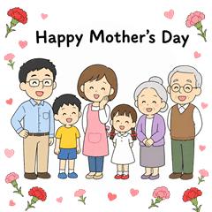 Family Mother's Day Stickers