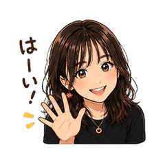 Hayashi Anime Girl Stickers