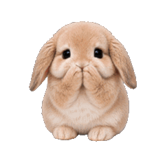 Animated Floppy Bunny Stickers