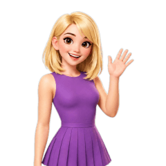 Chloe, short blonde hair