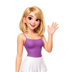 Milk, short golden blonde hair