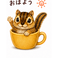 Mofurisu & Mug Cup Stickers