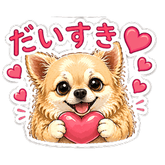 Cream Chihuahua Daily Stickers v2