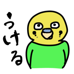 Goofy Budgie Sticker
