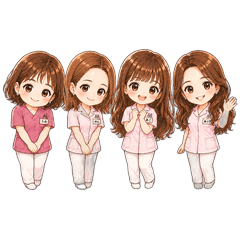 Golden Care Salon Staff Stickers