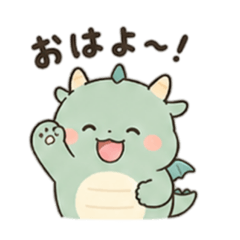 Chubby Cute Dragon Stickers