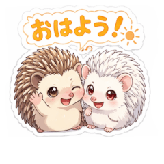 Harry & Rush, the Best Friends Hedgehogs