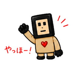 Black helmet robot