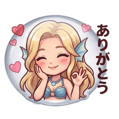 cute mermaid Sticker