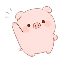 Fluffy piglet