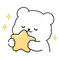 Cute Mochi White Bear