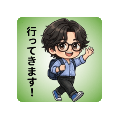 Fun chibi hotties' daily life stickers!