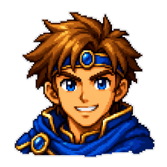 RPG character-style stamps