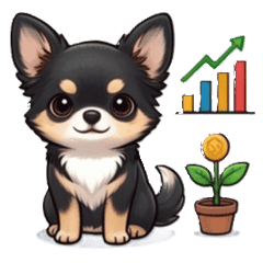 Black Chihuahua stickers trading ver2.