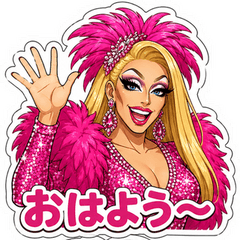Sparkling Drag Queen Stickers