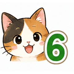 Japanese Cat Stickers Vol.6 JP