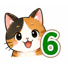 Japanese Cat Stickers Vol.6 EN