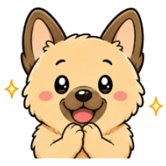 Cute Shiba & Shepherd Mix Stickers 2