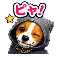 A cute Jack Russell Terrier's greeting