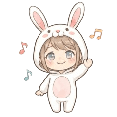 Cute Bunny Girl Daily Messages