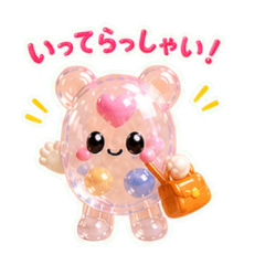 Jelly Clear Cute Daily Stickers