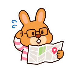 Daily Glasses Rabbit Stickers 9