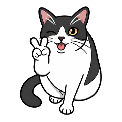 Bicolor cat stamps [Everyday Life]