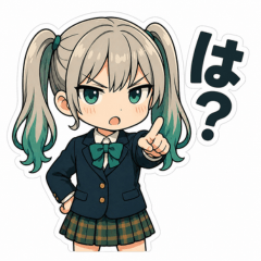 Tsukihi | Tsundere Girl Stickers Vol.1