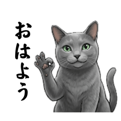 Daily Greeting Cat Stamps