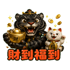 黑虎爺與招財貓：強強聯手出擊開運大發財