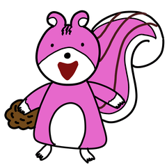 An cutie expressive squirrel