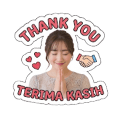 Yoshiko's stiker in Bahasa