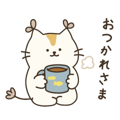 Cute stickers of Nyapon the kitten