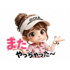 Golf Girl Stickers