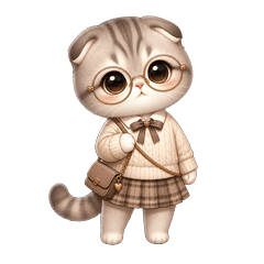 Cute Scottish Fold Daily Life
