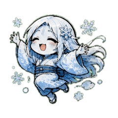 Cute snow fairy Daily Life Stickers