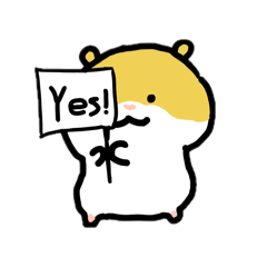 Cute hamster stanpu