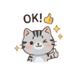 Cute Talking Cat Daily Stickers