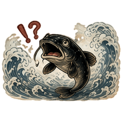 Ukiyo-e Catfish [Modern Japanese Style]