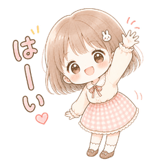 Fluffy Bunny Pin Girl