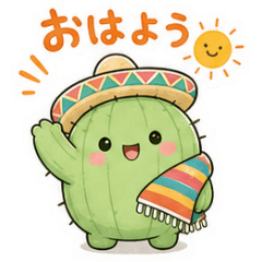 Chubby Cactus Daily Stickers