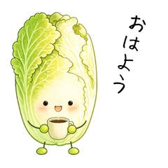 Cute Cabbage Everyday Stickers