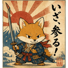 Ukiyo-e Animals: Edo Style Stickers