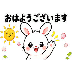 Kenny Polite Rabbit Stickers